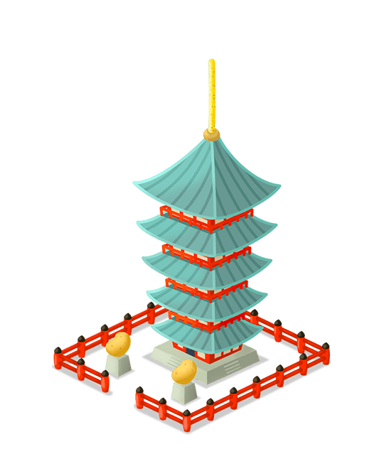 じゃがいもの五重塔