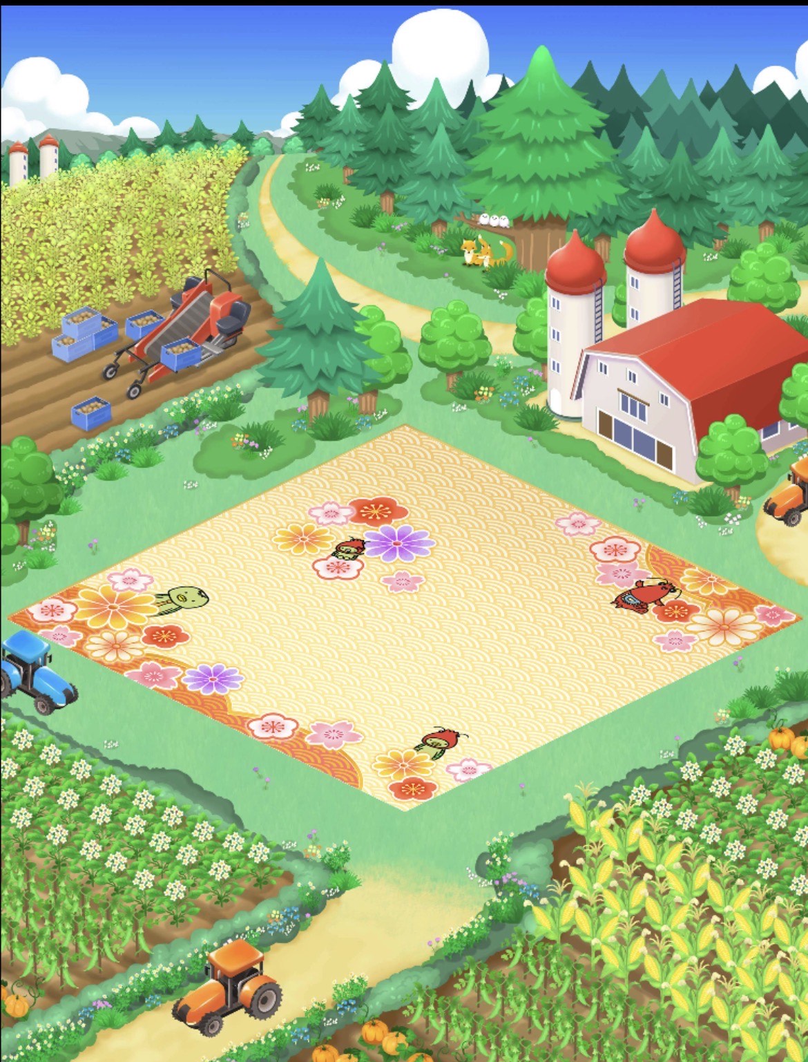 Calbee迎春タイル