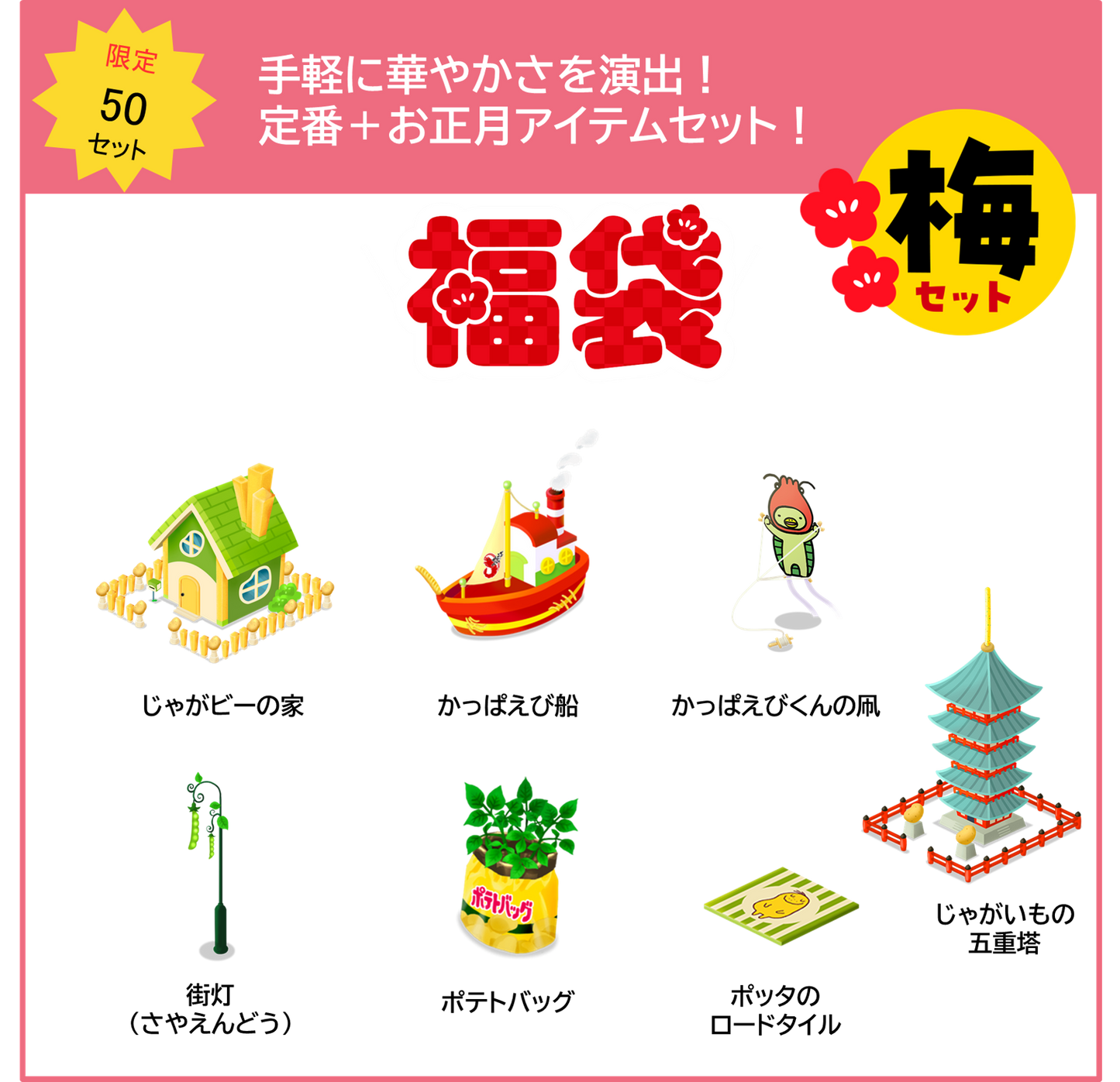 【50セット限定！】福袋『梅』セット